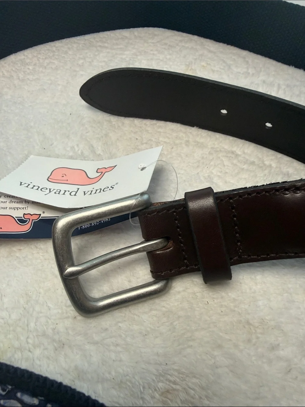NWT Vineyard Vines Men's Football and Whales Belt - Picture 5 of 8